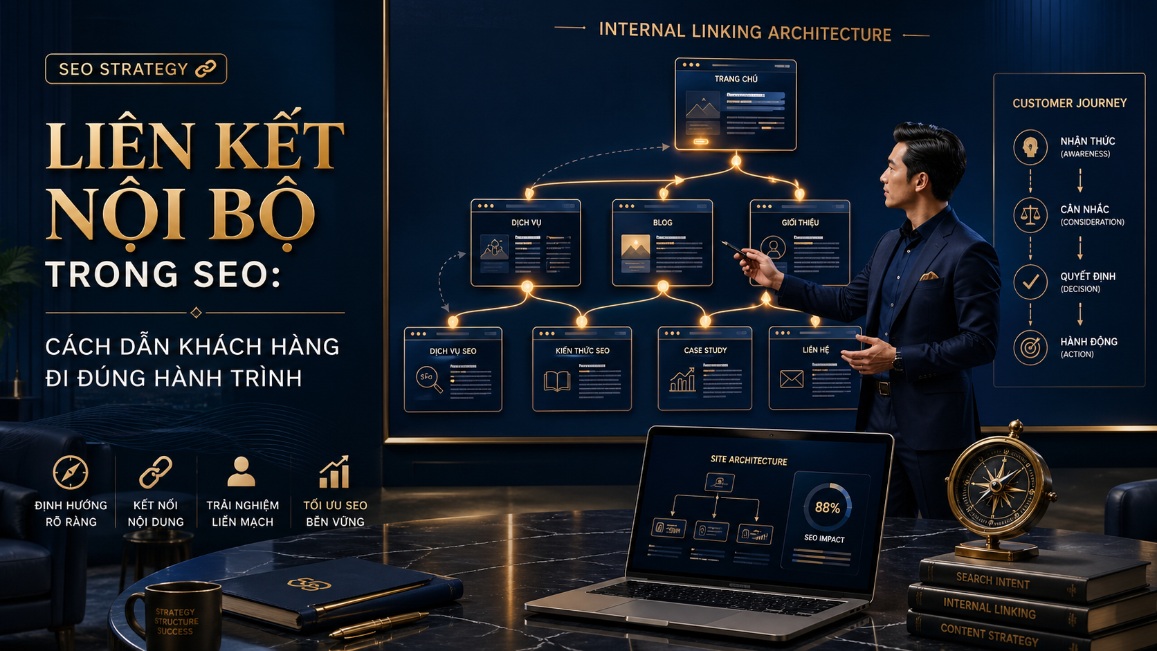 Liên kết nội bộ trong SEO: cách dẫn khách hàng đi đúng hành trình