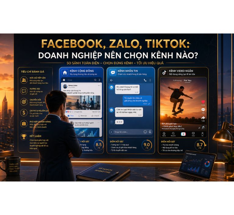 Facebook, Zalo, TikTok: doanh nghiệp nên chọn kênh nào?
